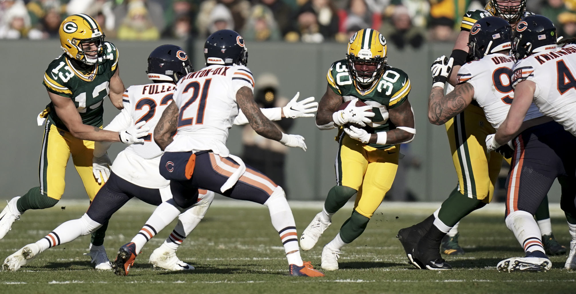 Packers 21, Bears 13